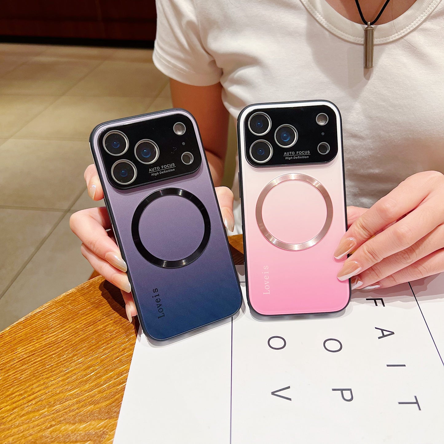 MagSafe Magnetic Gradient Phone Case with Lens Protection