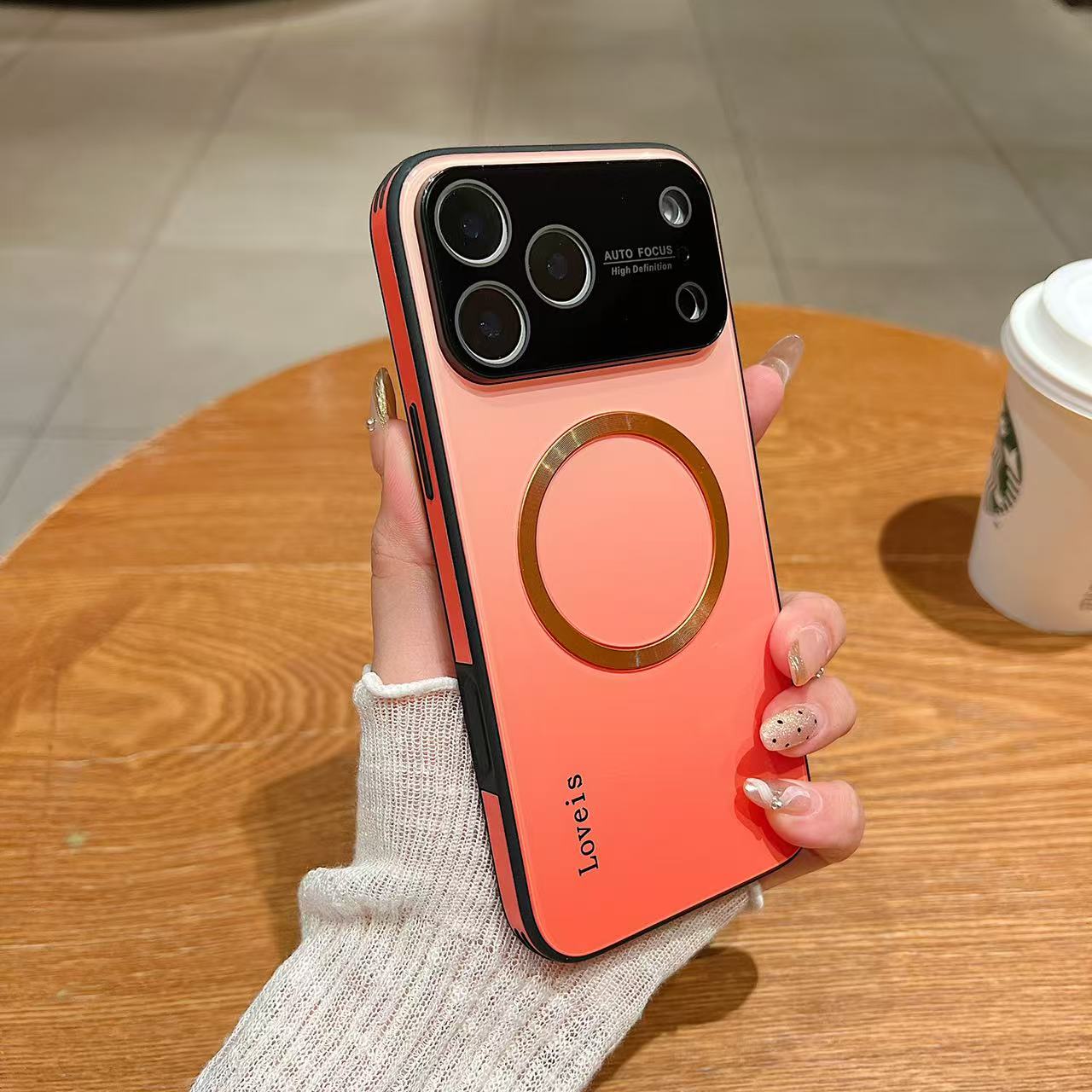 MagSafe Magnetic Gradient Phone Case with Lens Protection