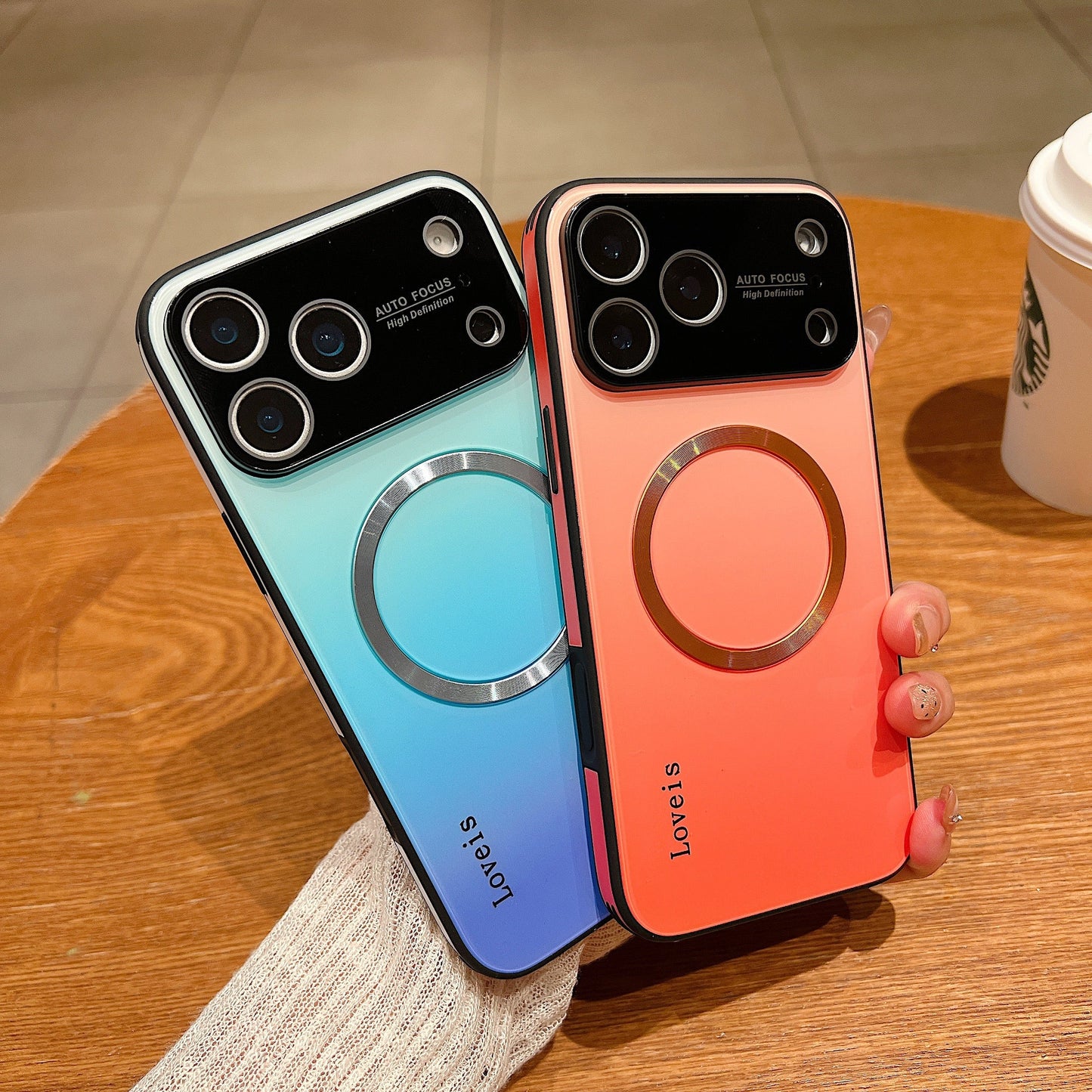 MagSafe Magnetic Gradient Phone Case with Lens Protection